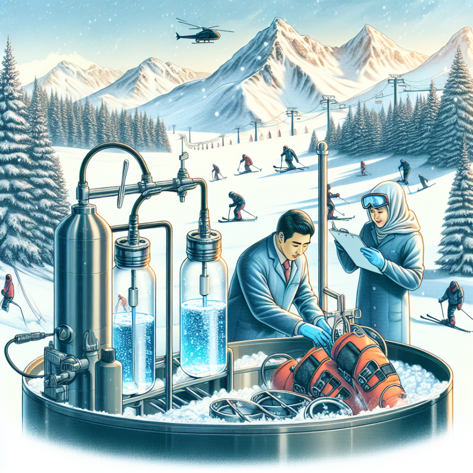 L'Eau germicide et le traitement de l'équipement dans les sports d'hiver