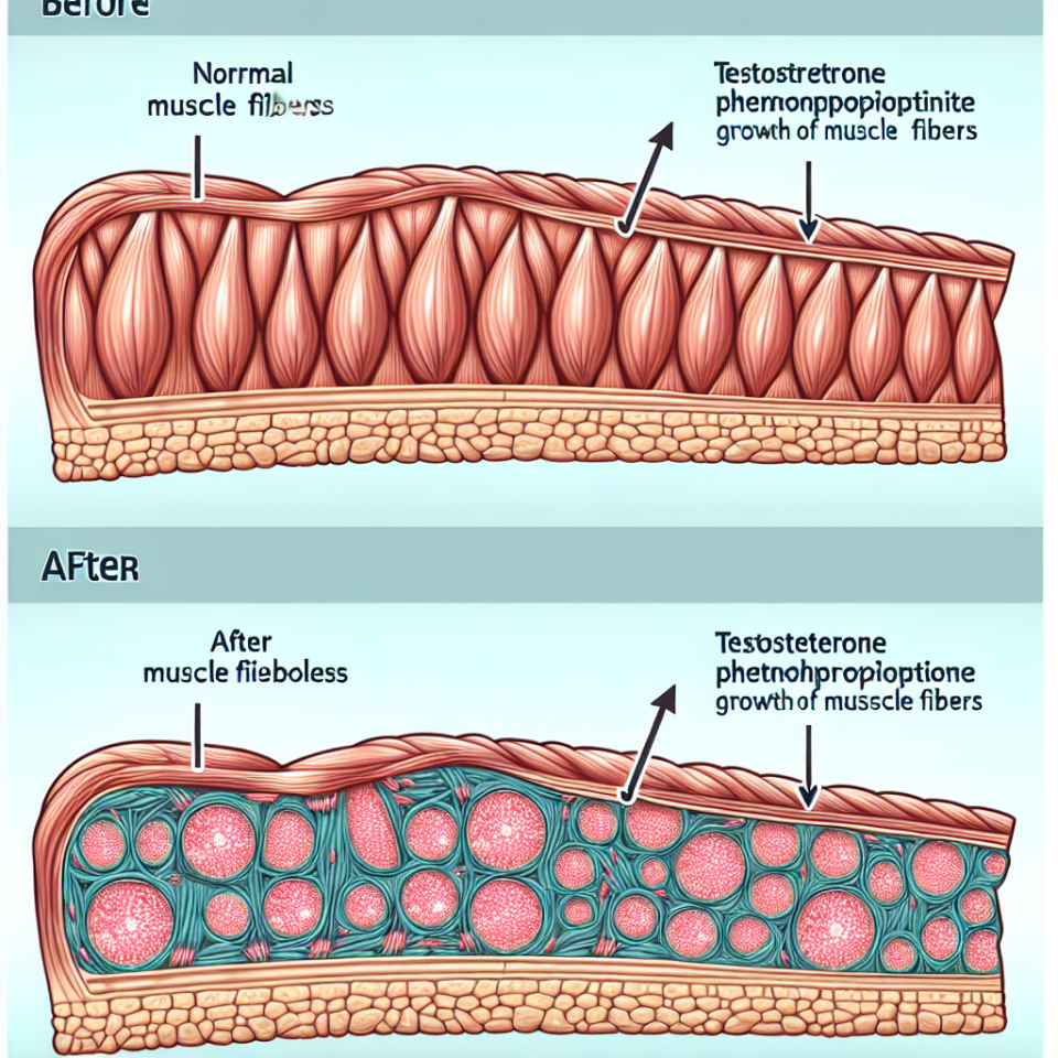 Effet du phénylpropionate de testostérone sur la croissance des fibres musculaires