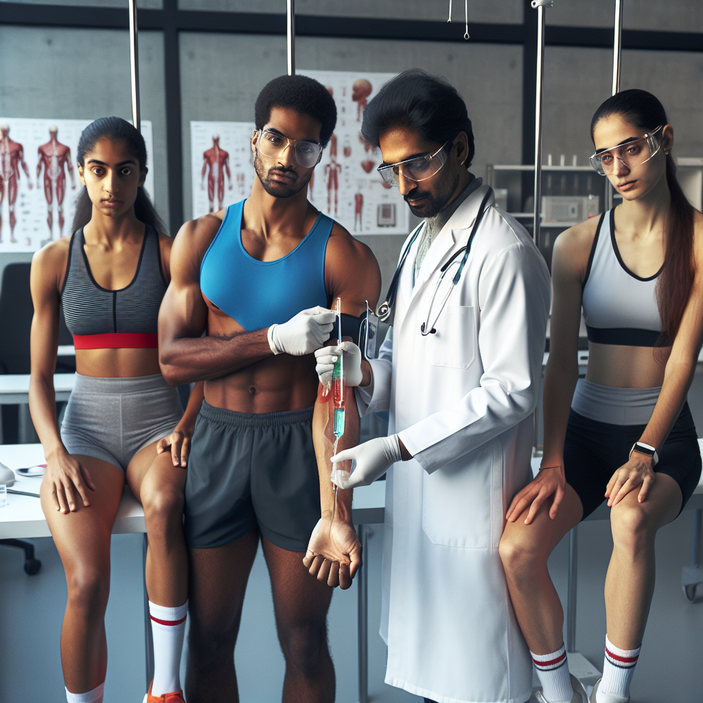 Infusion de peptides à la somatotropine chez les athlètes