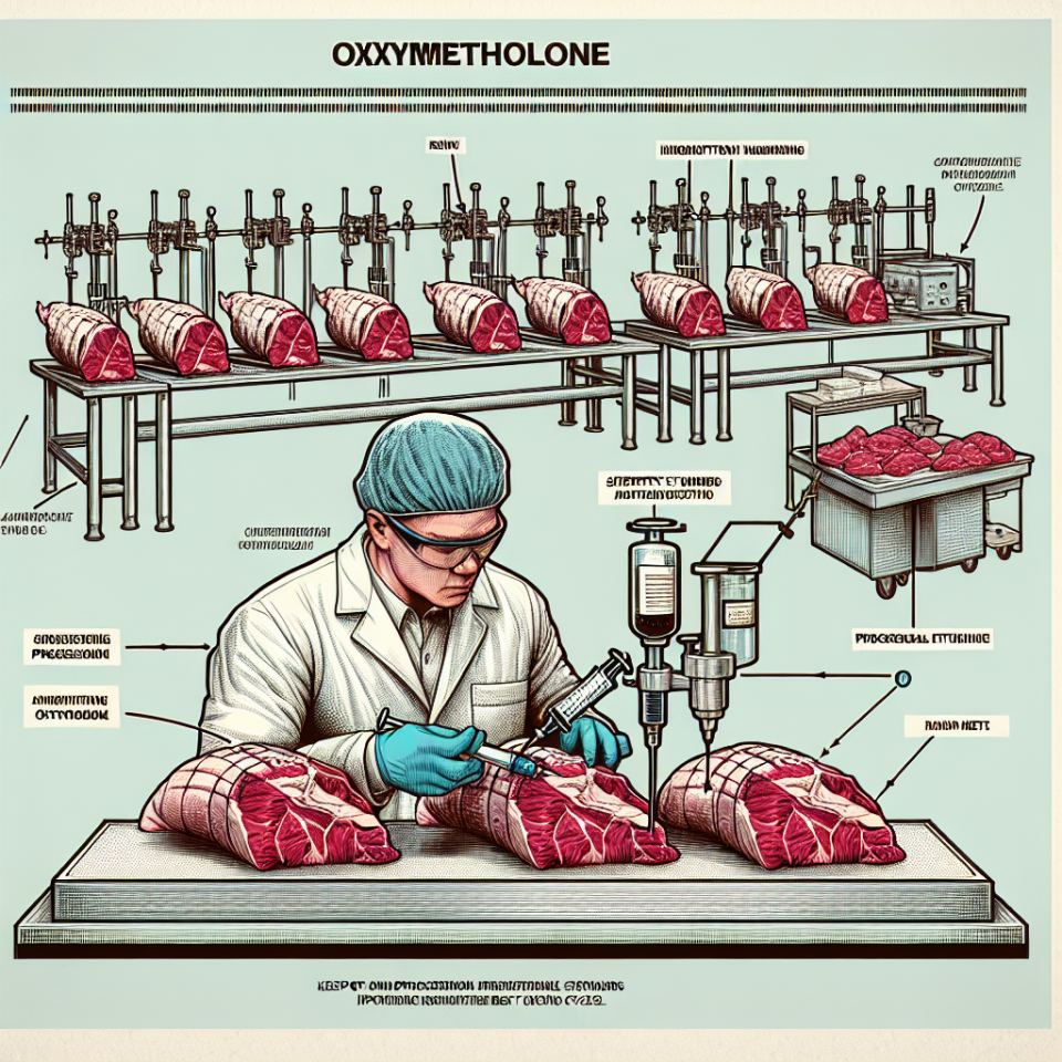 Injection d'oxymétholone dans les cycles de découpe de viande