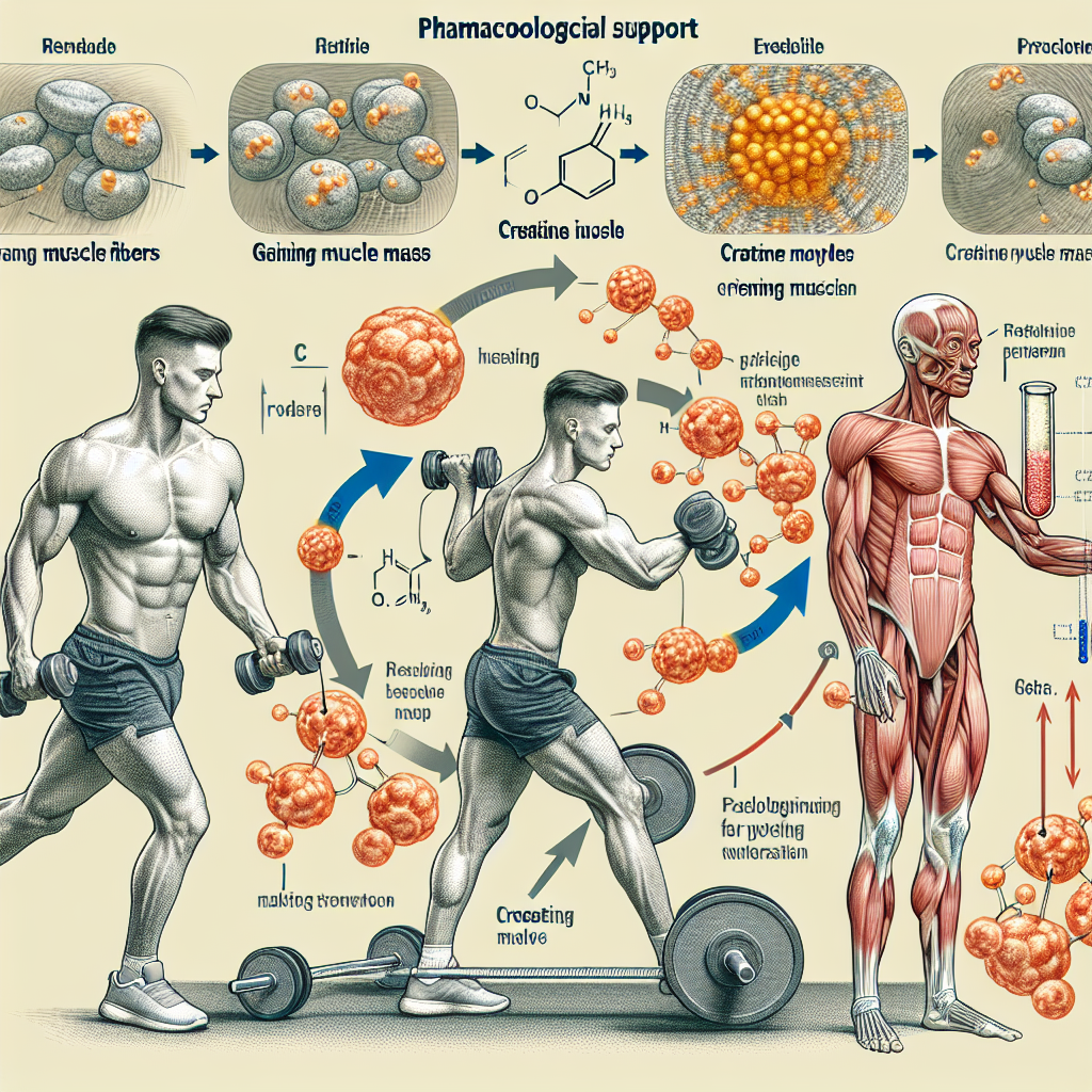 Utilisation de la créatine dans le soutien pharmacologique d'une prise de masse musculaire