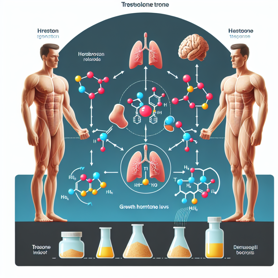 Comment la Trestolone affecte-t-elle les niveaux d'hormone de croissance ?